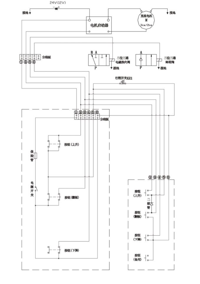 汽車尾闆維修電路接法圖